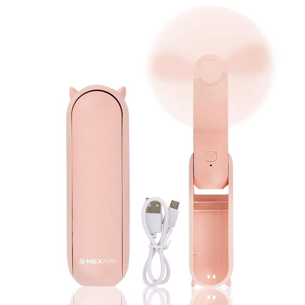 PKBD Handheld Fan, Mini Portable Hand Fan with 5 Speeds & 100 Stepless