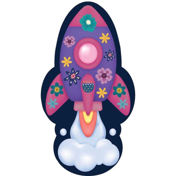 Imagination Multicolor 5 ft. x 7 ft. Graphic Contemporary Area Rug