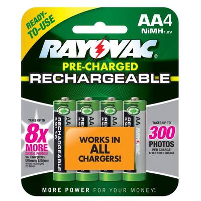 AA 4-Pack NiMh Batteries