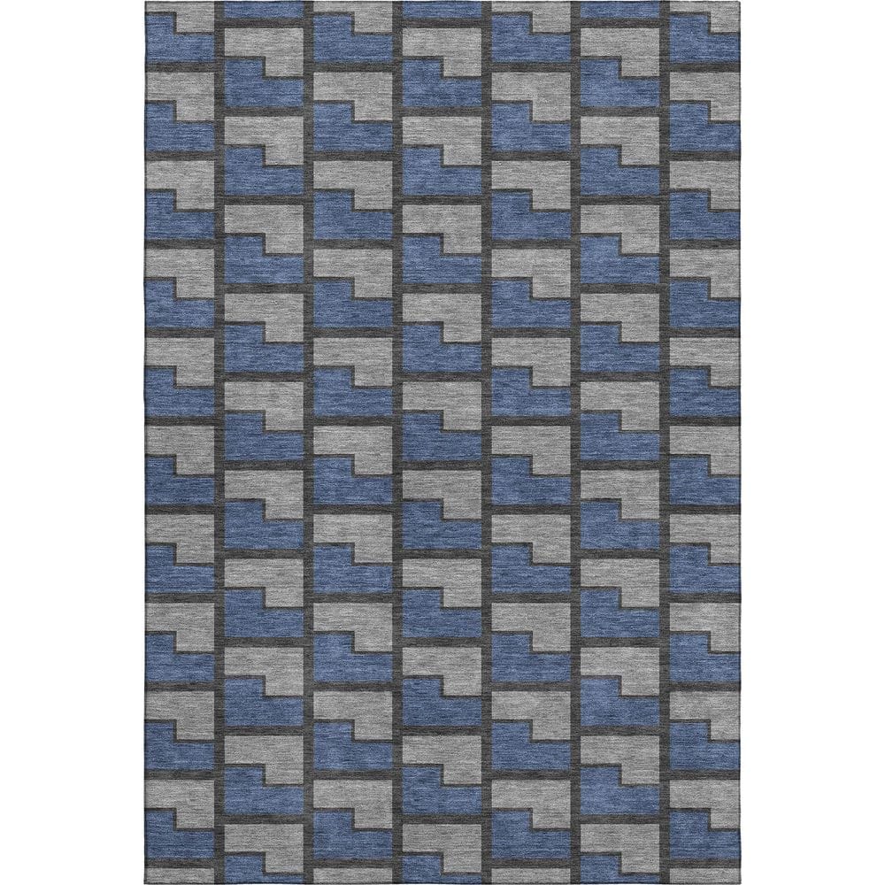 Mayfield Premium Machine Washable Abstract AMF2416 Navy 10 ft. x 14 ft. Area Rug price history on PriceWatchPro