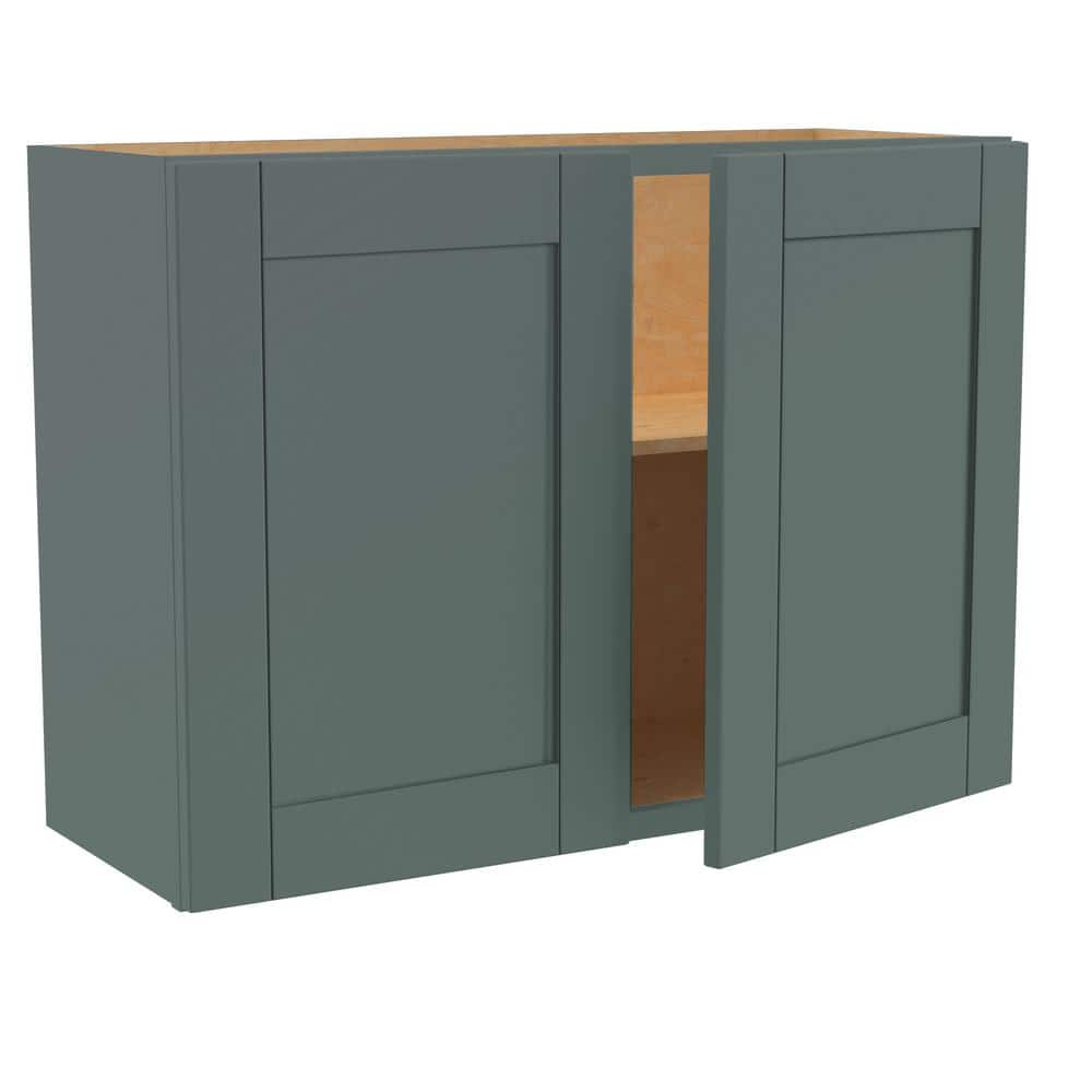 Washington 33 in. W x 12 in. D x 24 in. H Assembled Plywood Wall Kitchen Cabinet in Verdant Green with Soft Close price history on PriceWatchPro