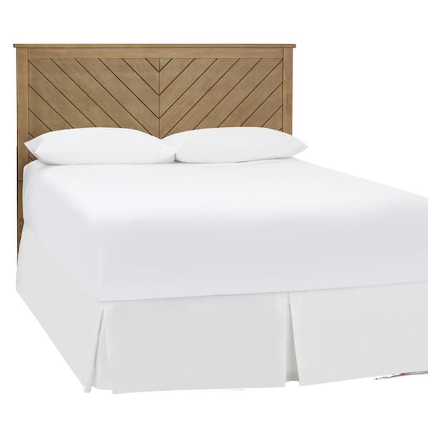 Fergus Patina Wood Finish Queen Bed with Chevron Slats (61.18 in. W x 48 in. H)