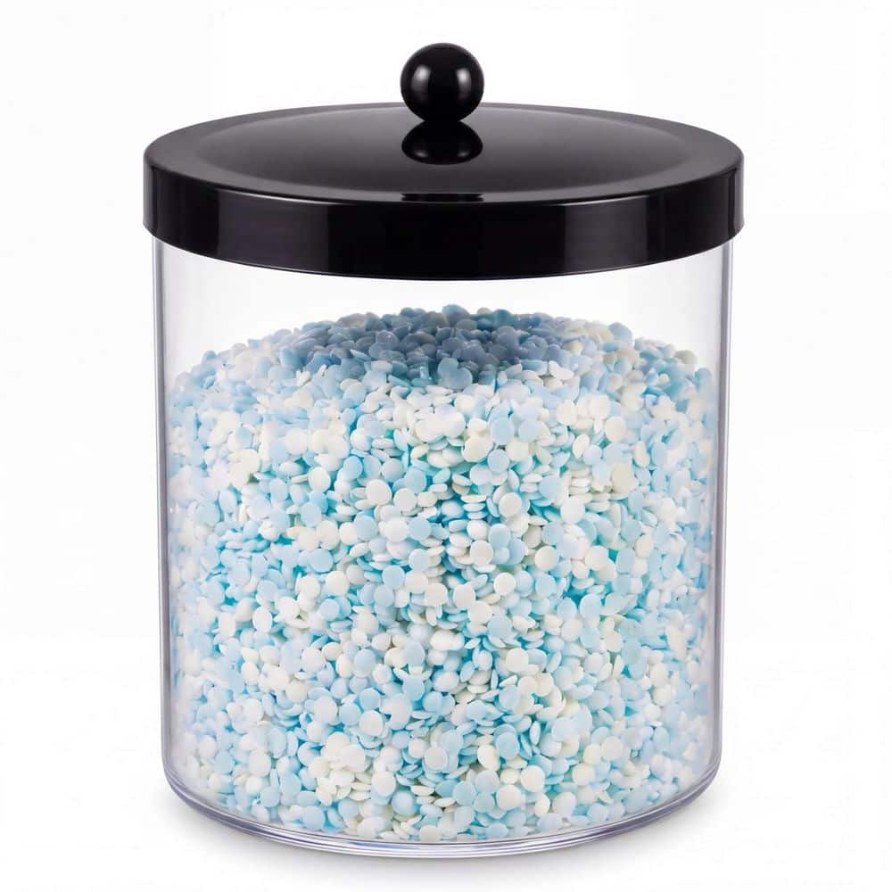 Extra Large 78 oz Clear Acrylic Storage Canister Jar with Black Stainless Steel Lid for Countertop Clear price history on PriceWatchPro
