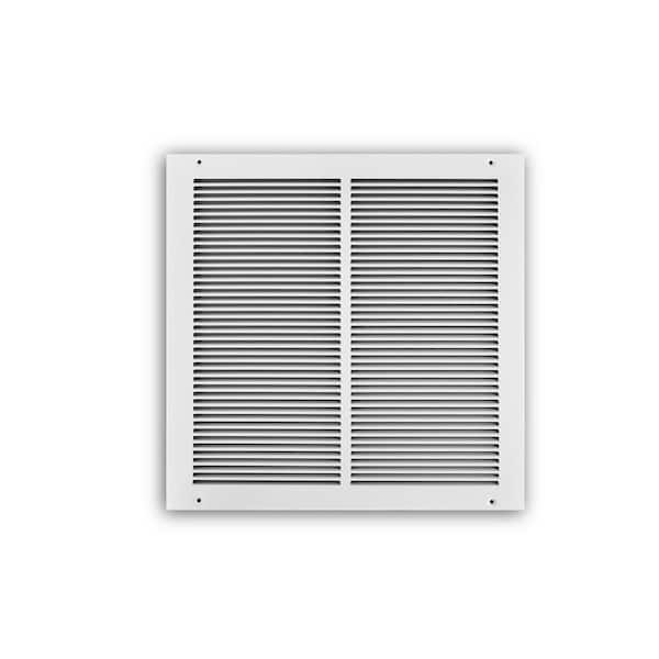 Everbilt 14 in. x 14 in. Return Air Grille 1/3 in. Spacing White