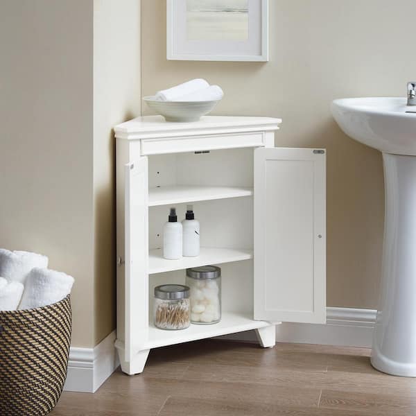 Crosley Furniture Lydia Bathroom Cabinet, White