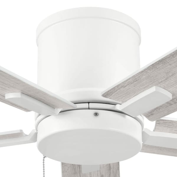 Hampton Bay Grantway 48 in. Indoor/Covered Outdoor Matte White Low