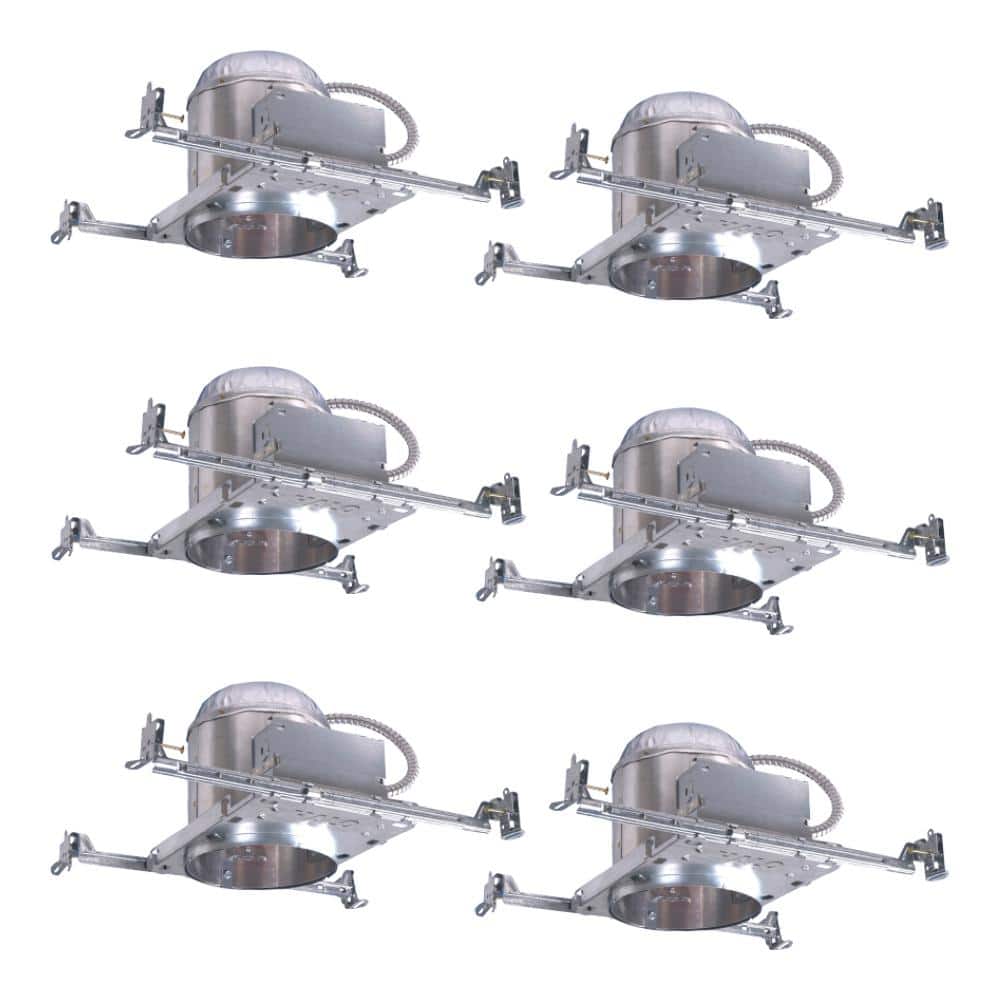 HALO H7 6 in. IC Rated New Construction Aluminum Recessed Housing for  Ceiling (6-Pack) Outlet Online | Home \u0026 Garden, image size:1000x1000