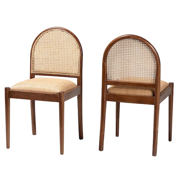 bali & pari Maryland Natural Rattan Dining Chair (Set of 2)