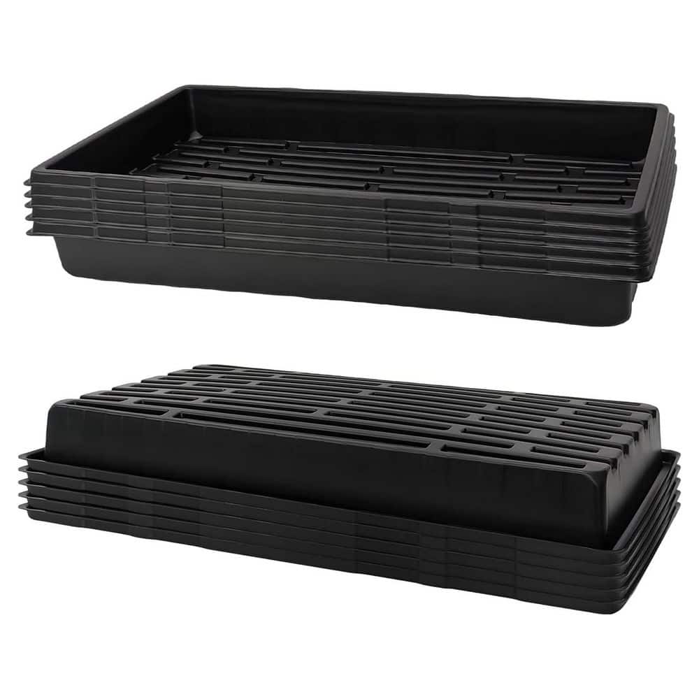 10-Pack Extra Thick Heavy Duty Seed Starting Trays No Holes Reusable for Microgreens Seedlings Plant Germination price history on PriceWatchPro