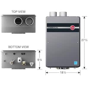 Commercial 9.5 GPM Natural Gas High Efficiency Indoor Tankless Water Heater
