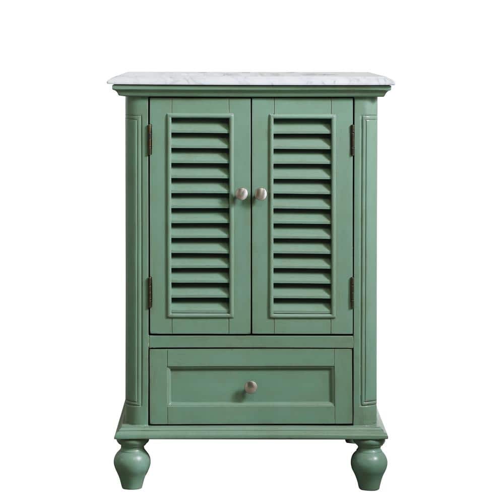 Timeless Home 24 in. W x 22 in. D x 35 in. H Single Bathroom Vanity in Vint