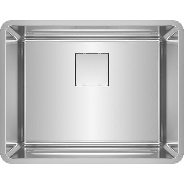 Pescara Undermount Stainless Steel 23.625 in. x 18.5 in. Single Bowl Kitchen Sink