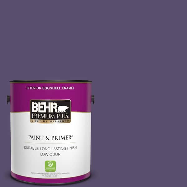 BEHR PREMIUM PLUS 1 gal. #650D-7 Crowning Eggshell Enamel Low Odor Interior Paint & Primer