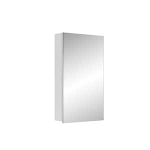 15 in. W x 26 in. H Large Rectangular Recessed or Surface Mount Medicine Cabinet with Mirror