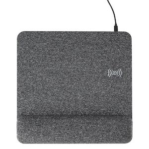 PowerTrack Plush Wireless Charging Mousepad with Wrist Rest
