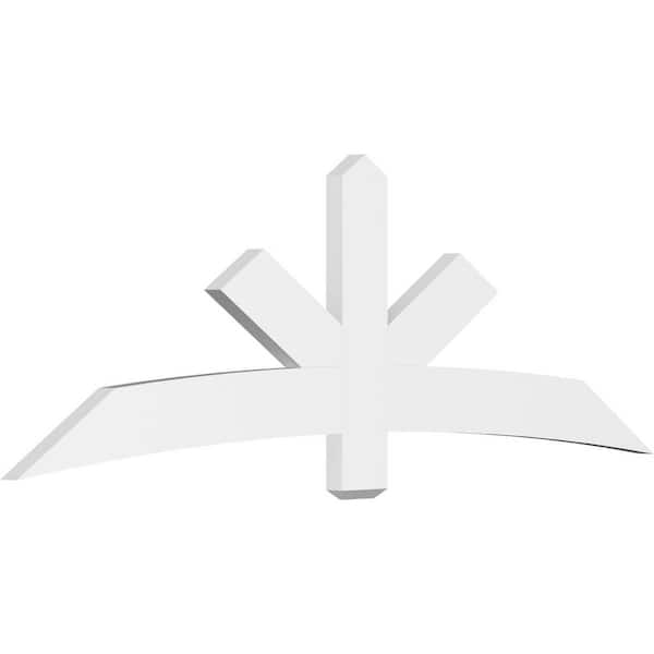 Ekena Millwork Alberta 84 in. W x 28 in. H x 2 in. D Signature Polyurethane Bracket