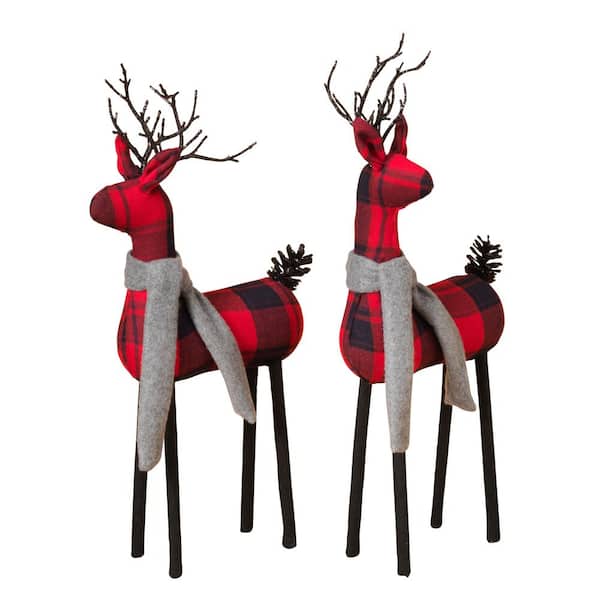 Christmas Buffalo Plaid Deer Holiday Red & Black Washi Tape Set