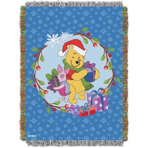 Winnie The Pooh Homemade Holiday Licensed Holiday Tapestry Throw