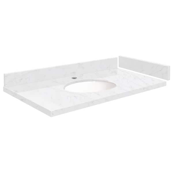 Transolid Silestone 31 in. W x 22.25 in. D Quartz Vanity Top in ...