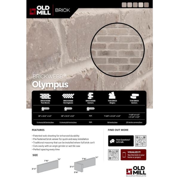 Olympus Thin Brick Single Corner Olympus Thin Brick Single Corner