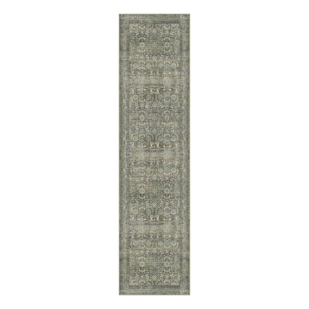 Solo 2 ft. X 8 ft. Brown Distressed Vintage Floral Runner Rug price history on PriceWatchPro
