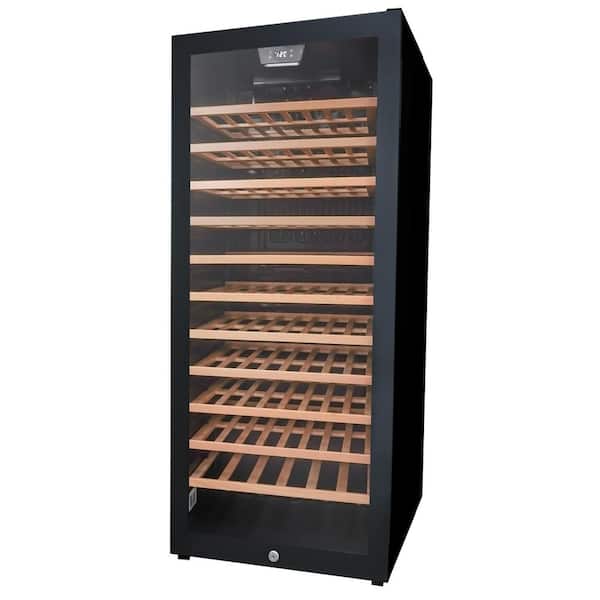 Single Zone 94-bottle Free-Standing Wine Cooler in Black