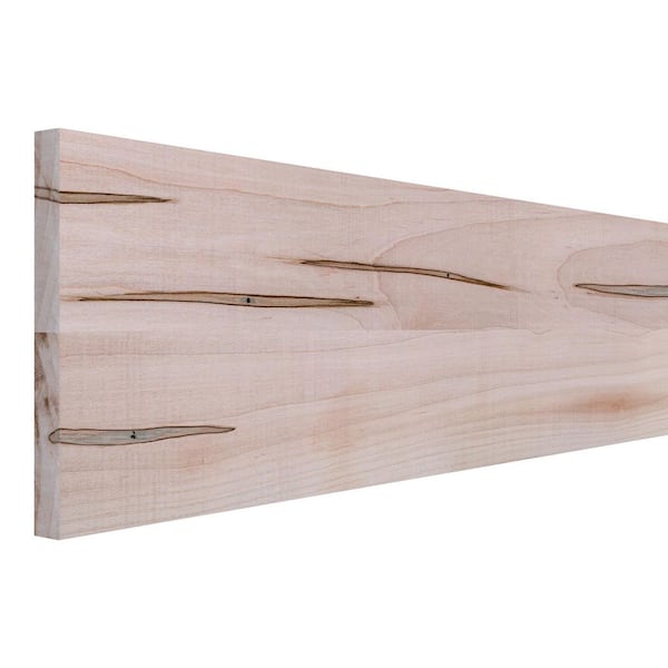 Ornamental Mouldings 3/4 in. D x 7.25 in. W x 2 ft. L Unfinished Natural Ambrosia Maple Wood Board