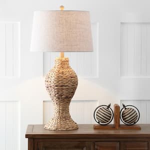 Elicia 31 in. Natural Seagrass Weave Table Lamp