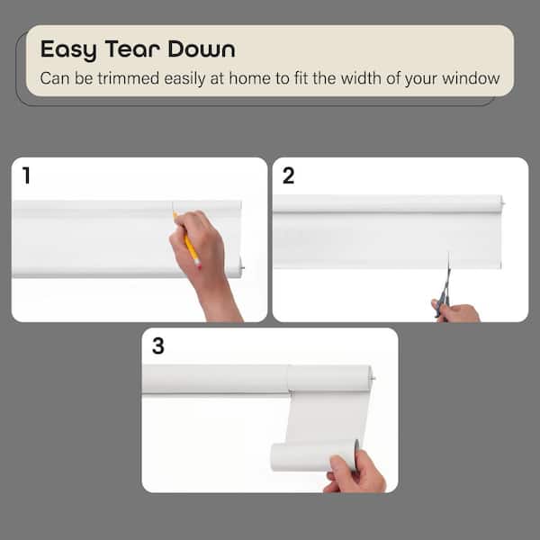 Window Pull Rod Window Shades Pull Down Housoutil 10pcs Transparent Roller Window Shade ...