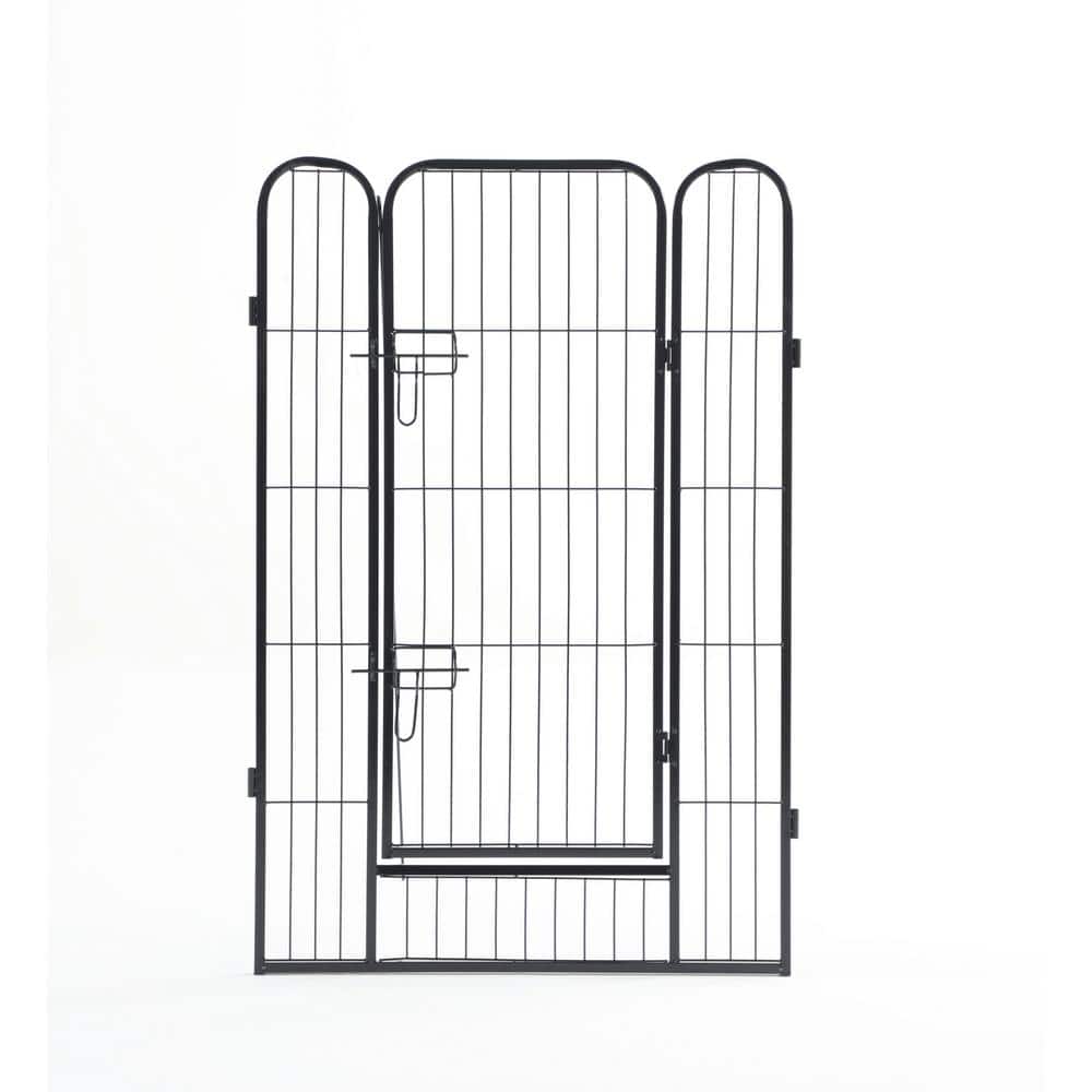 Heavy Duty Black Metal 40" Pet Playpen with Door