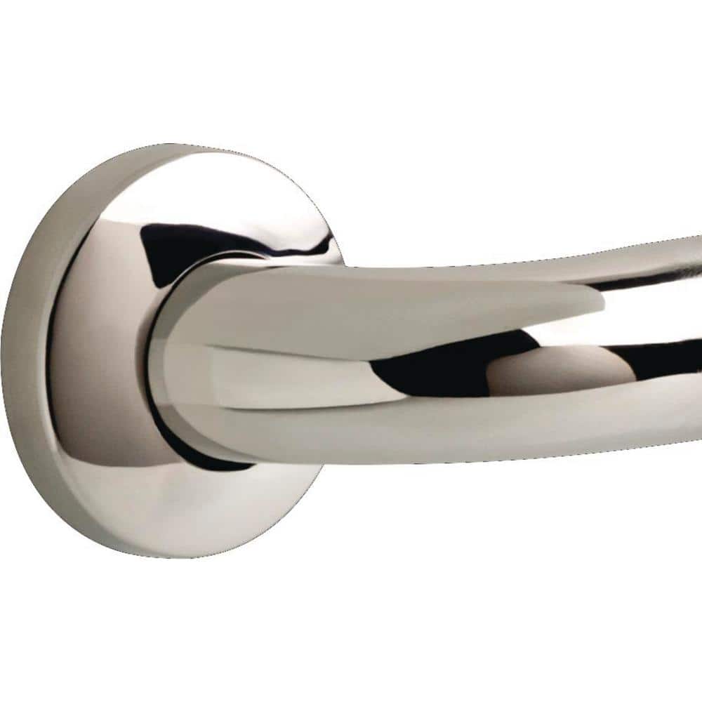 24" Stainless Steel Wall Mounted Grab Bar with Concealed Screws