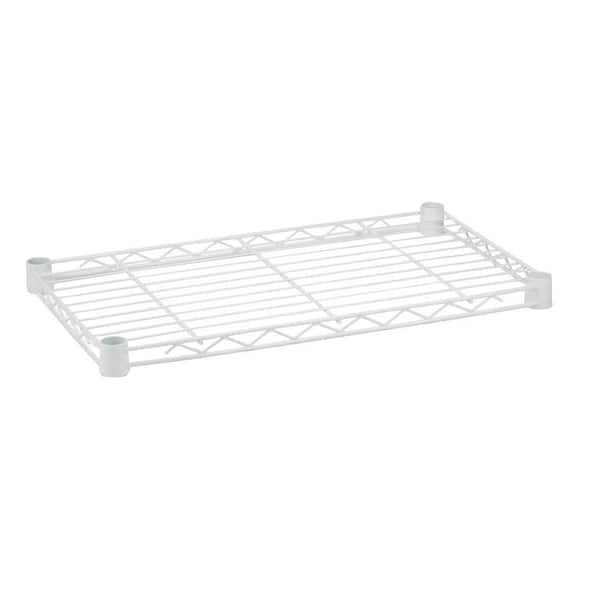 Honey-Can-Do 18 in. x 42 in. Steel Shelf in White
