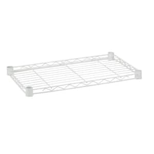 24 in. x 48 in. Steel Shelf in White