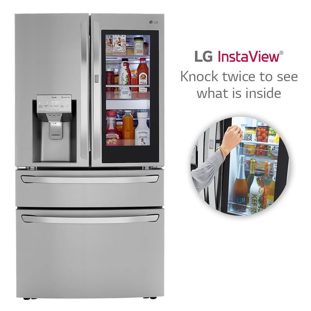 Stainless Steel Smart French Door Refrigerator with Ice Maker