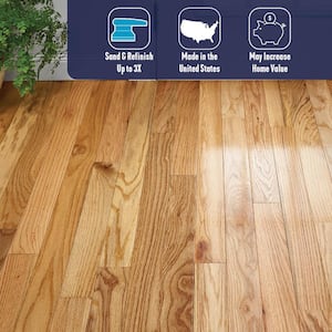 Plano Country Natural Oak 3/4 in. T x 3-1/4 in. W Smooth Solid Hardwood Flooring (22 sq.ft./ctn)