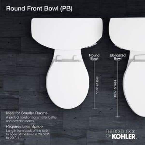 White Round Two-Piece High Efficiency Toilet
