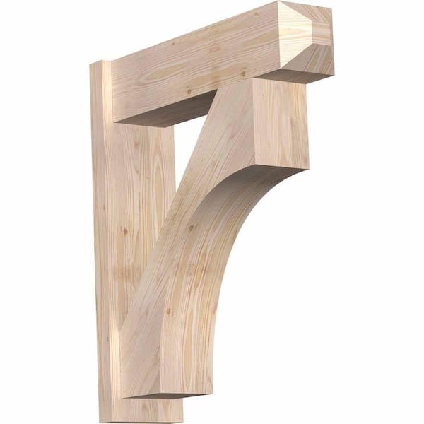Ekena Millwork 8 in. x 32 in. x 28 in. Westlake Craftsman Smooth Douglas Fir Outlooker