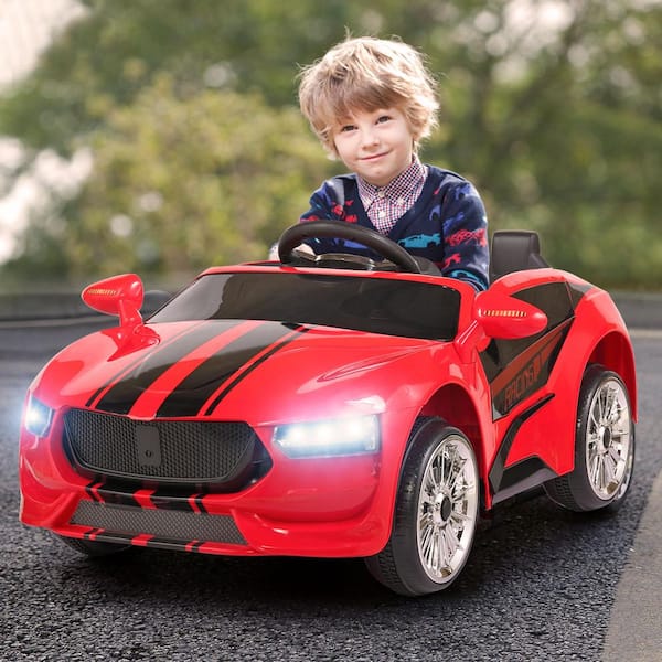 6V Kids Ride On Car w/ Toddler Drive-able Music LED Light Electric Power Toy Red 