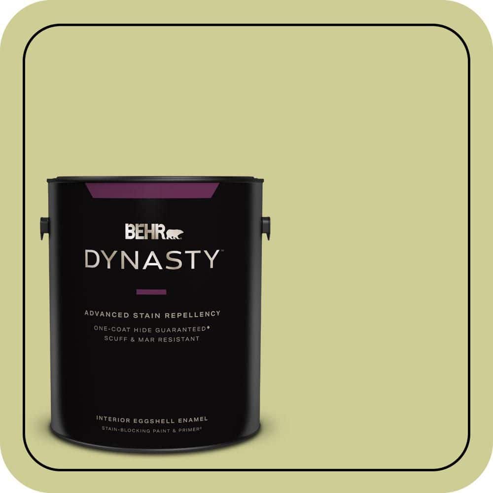 1 gal. #400D-4 Corn Husk Green Eggshell Enamel Interior Stain-Blocking Paint & Primer product image for price tracking