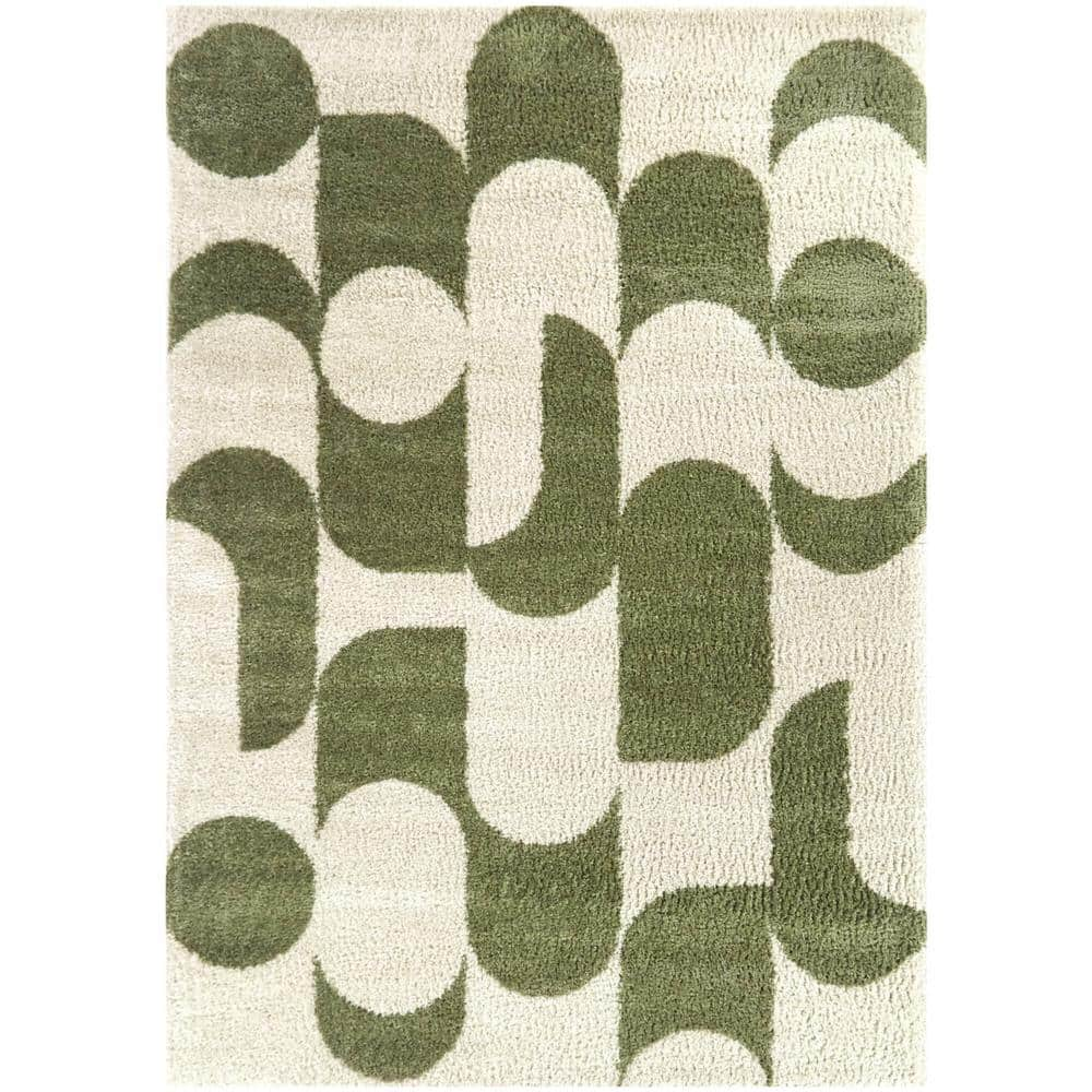 8ft x 10ft Cesaire Modern Abstract Kids' Area Rug Green - Balta Rugs