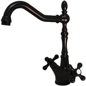 Duhbul Double Handle Swivel Bar Faucet in Oil Rubbed Bronze