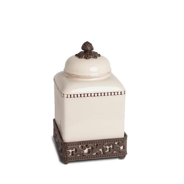 Unbranded 12"H Acanthus Canister