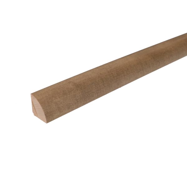 ROPPE Quarter Round Matte Mocha 0.75 in. T x 0.75 in. W x 78 in. L Hardwood Trim