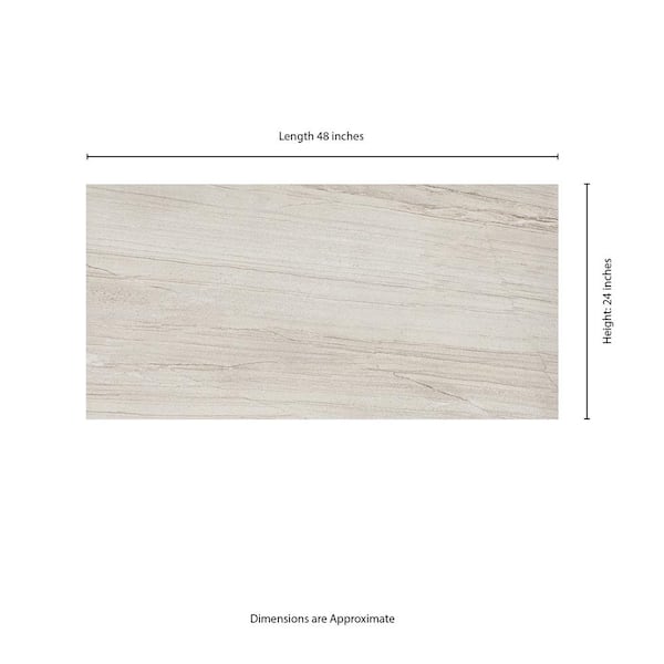 MSI Malvera Cream 24 in. x 48 in. Lapato Porcelain Travertine Look