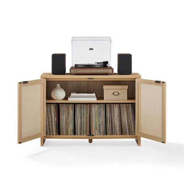 CROSLEY FURNITURE Kenji Ash Vinyl Storage Record Player Stand