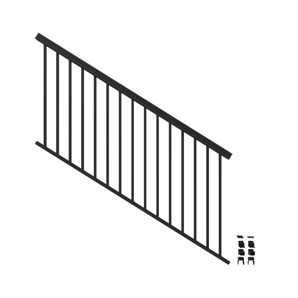 VersaRail Classic 6 ft. x 36 in. Matte Black Aluminum Rail Stair Kit price history on PriceWatchPro