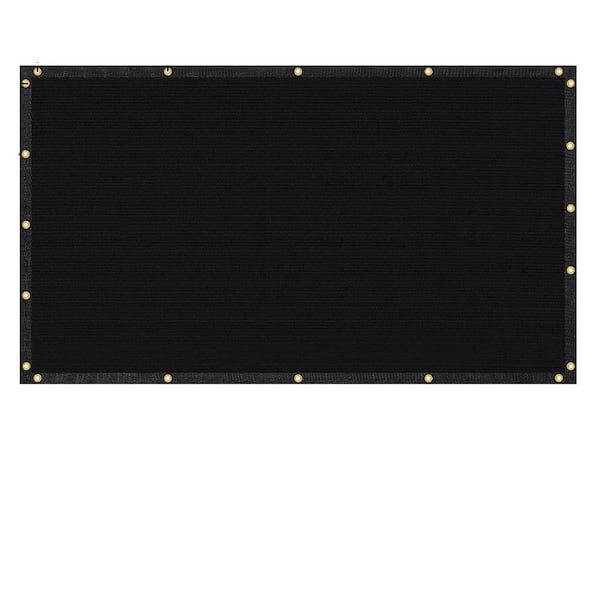 Black Plastic Mesh Private for Border Fencing 8 ft. x 25 ft. with  Heavy Duty 170 GSM Windscreen and Dustproof