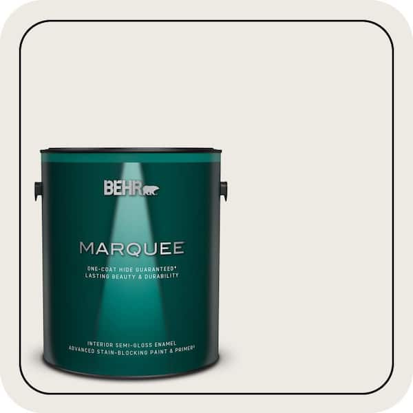 BEHR MARQUEE 1 gal. Designer Collection #DC-006 First Snow Semi-Gloss Enamel Interior Paint & Primer