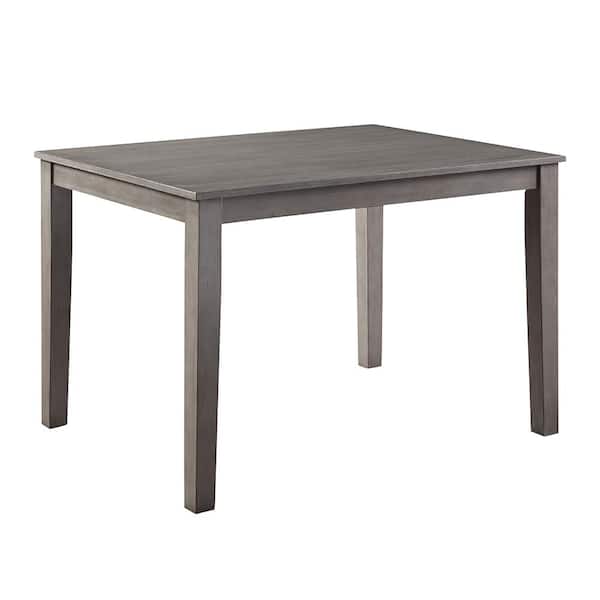 Asher 5-Piece Gray Finish Wood Top Dining Room Set Seats 4