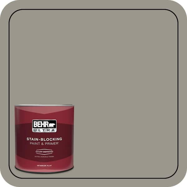 BEHR ULTRA 1 qt. #MQ2-60 Iron Gate Extra Durable Flat Interior Paint & Primer